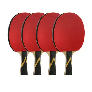 ITTF Raket Ping Pong 3 Bintang 5, Set Raket Tenis Meja Pegangan Paddle Harga Bagus