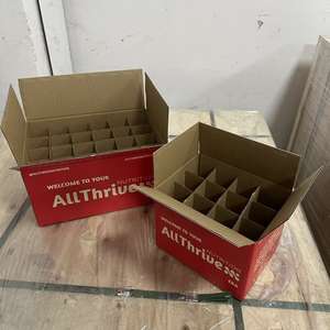 Insert en papier ondulé personnalisé, écologique, impression quadrichromique, pour bouteilles de vin, expédition sécurisée sur longue distance - Product Image 2