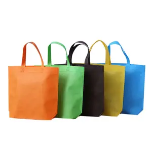 Promotional customized design printed ecobag friendly reusable foldable tote ziplock pp non woven shopping bag with zipper pouch