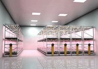 Grande table de culture mobile intérieure en alliage d'aluminium avec rail en V et banc roulant pour serre hydroponique