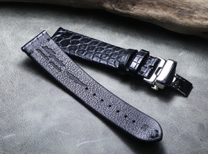 Nuovo Arrivo <span class=keywords><strong>Cinturino</strong></span> per <span class=keywords><strong>Orologio</strong></span> in Vera <span class=keywords><strong>Pelle</strong></span> di Alligatore di Alta Qualità, Colori Tradizionali, Varie Misure, per Orologi Classici - Product Image 6