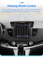 CARUPEZ 9.7 inci IPS Android Car Stereo GPS DSP Vertikal Gaya Tesla Unit Navigasi Head Unit CR-V 2012-2016 CarPlay Android Auto