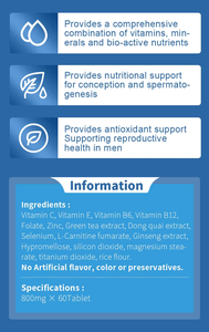 Cápsulas de Fertilidad Masculina de Marca Propia Wins Town, Cápsulas Naturales y Orgánicas a Base de Hierbas para Hombre, Píldoras de MACA y Ginseng, Tabletas para la Fertilidad - Product Image 5