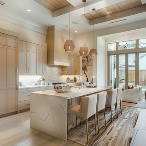 Vermonhouzz toàn bộ nhà đặt toàn bộ nội thất hiện đại mở toàn bộ nhà bếp đơn giản nhà bếp hiện đại đảo đặt - Product Image 1