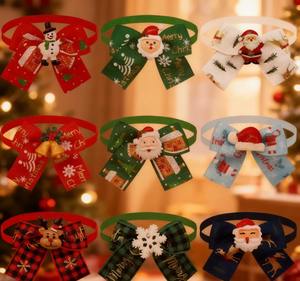 Accesorios para Mascotas, Bandana de Lujo para Perros y Gatos con Patrones Navideños, Accesorios para Mascotas Populares - Product Image 1