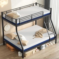 Lit superposé métallique pour hôtel, lit mezzanine métallique pour appartement, lit superposé en acier économique, lit double pour université, lit double pour auberge de jeunesse