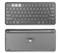 New Three-channel 78 Keys Lightweight Ultra Thin USB Scissor Wireless Keyboard 2.4G BT Plug Play Stylish Simple US Layout USB