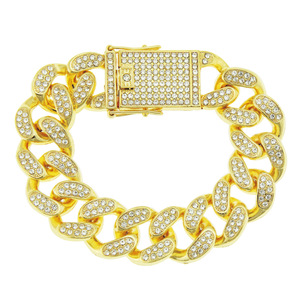 Trendy Man Style <b>Set</b> <b>Bracelet</b> Cuban Chain <b>Bracelet</b> Domineering and Cool Full Wide <b>Bracelet</b> Jewelry Tanjing - Product Image 1