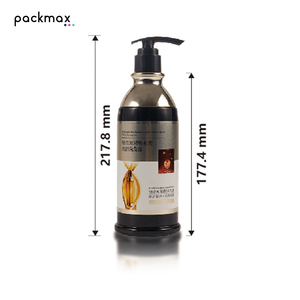 Ensemble shampoing et après-shampoing PET 500 ml avec manchon de transport – Bouteille de soin capillaire au gingembre, emballage haut de gamme personnalisé - Product Image 3