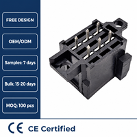 Connecteur domestique fil-circuit imprimé automobile 963357-5 962520-5, 6 broches, extrémité de carte droite, en alliage de cuivre, 12A 60V, PBT 5.0mm
