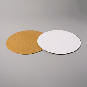 Base para Pastel Redonda y Rectangular Corrugada Blanca, Precio al por Mayor, Paquete de 24 Bases Doradas para Pastel - Product Image 2