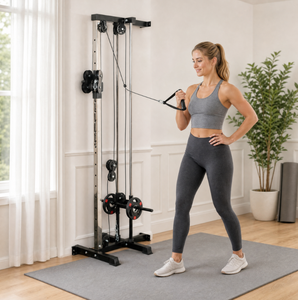 Máquina de Gimnasio Multifunción de Acero Inoxidable Montada en Pared con Cable Cruzado, para Entrenamiento en Casa, con Polea Ajustable para Lat Pulldown, Remo Bajo y <span class=keywords><strong>Chest</strong></span> Fly - Product Image 6