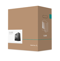 Casing Komputer Deepcool CL600 Hitam/Putih Mid Tower Mendukung Motherboard ATX/Micro-ATX/Mini-ITX untuk PC Gaming Desktop