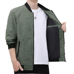 Chaquetas de bombardero de manga larga de moda informal para hombre de poliéster 100% personalizadas, chaqueta de trabajo cómoda con cremallera de alta calidad, más invierno - Product Image 4