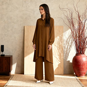 Robe Abaya en polyester à paillettes de qualité supérieure pour femmes musulmanes, élégante et personnalisée pour les occasions de fête - Product Image 4