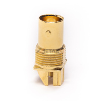 Connecteur coaxial RF BNC mâle à souder 50 Ohm, montage sur panneau, avec coupelle à souder, en laiton nickelé, DC à 4 GHz