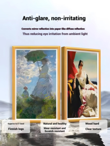 21.5-86 Inch Trong Nhà Thông Minh Khung Tv Thư Viện Nghệ Thuật Tư Nhân Bảo Tàng Anti-Glare Matte <span class=keywords><strong>LCD</strong></span> Khung Ảnh Kỹ Thuật Số Cho Sân Bay Trung Tâm Mua Sắm - Product Image 4