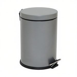 Poubelle à pédale Fresia 3 L en acier gris pour cuisine et salle de bain - Product Image 3