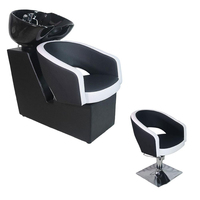 Beauté Coiffure Meubles Lavage Salon Bol Lavage Cheveux Lavabo et Chaise Mobile Lavage Shampooing Bassin Meubles Chaise