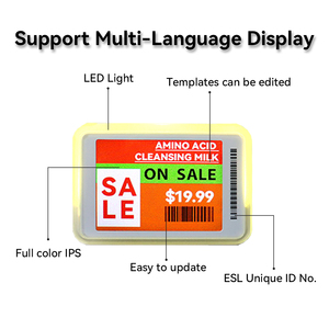 ป้ายราคาอิเล็กทรอนิคส์แบบอิเล็กทรอนิกส์กันน้ำ2.4กิกะเฮิร์ตซ์ฉลาก eink สำหรับซูเปอร์มาร์เก็ตระบบคลาวด์สด - Product Image 6