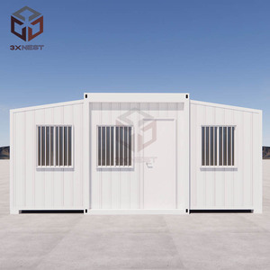 Casas Contenedor Modulares Expandibles con Ventanas de Aluminio con Rotura de Puente Térmico, Estructura Plegable, Modelo de 20 Pies, Moderno Taller para Exteriores - Product Image 2