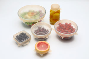 Utensilios de cocina pequeños de grado alimenticio, 6 tapas elásticas de silicona reutilizables, sin Bpa, 6 unidades - Product Image 3