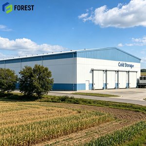 Refrigerated Warehouse Building Agricultural Plant Prefabricated <b>Metal</b> Professional Grade Fast Installation - Product Image 1