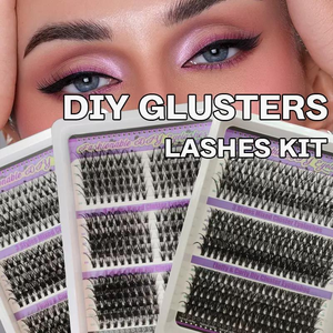Kit de cils en grappe 5D volumineux à faire soi-même, styles mixtes C/CC/D 80D-200D, étiquette privée, grand volume – Meilleures ventes - Product Image 3