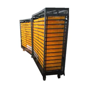 Incubator's egg trolley + baby chicks hatching trolley for poultry industry chicken egg incubators from 10000 to 50000 eggs