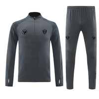 Seragam Latihan Sepak Bola Custom, Setelan Training Cepat Kering, Bernapas, 100% Polyester, Grosir Tracksuit Sepak Bola untuk Tim