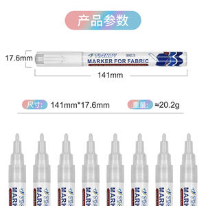 Marqueurs <span class=keywords><strong>pour</strong></span> tissu blancs - Décoration de vêtements - Stylos à peinture acrylique <span class=keywords><strong>pour</strong></span> baskets, sacs, chaussures, textiles, couture, artisanat - Product Image 4
