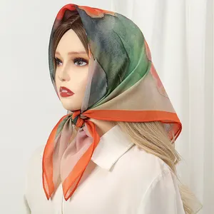 Nhà cung cấp thời trang mùa xuân phụ nữ Màu khối Trọng lượng nhẹ mềm TIE DYE Cashmere khăn