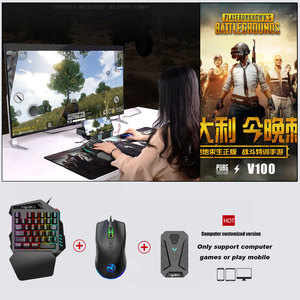 Set <span class=keywords><strong>Tastiera</strong></span> e Mouse per <span class=keywords><strong>Gioco</strong></span> con Una Mano, Convertitore Mini <span class=keywords><strong>Tastiera</strong></span> <span class=keywords><strong>da</strong></span> <span class=keywords><strong>Gioco</strong></span> USB Cablata a 35 Tasti per Telefono e Computer - Product Image 3