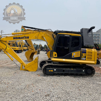 Excavadora de cadenas Komatsu PC130 usada en buen estado, excavadora japonesa Komatsu PC160 PC200, maquinaria de construcción de segunda mano en stock.