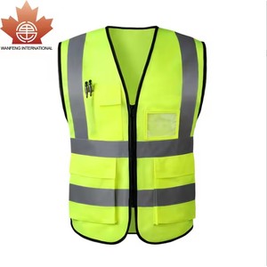 VENTA Chaleco <span class=keywords><strong>DE</strong></span> SEGURIDAD reflectante personalizado para trabajadores <span class=keywords><strong>de</strong></span> turno <span class=keywords><strong>de</strong></span> noche Logotipos personalizados Resistente al agua Perfecto para trabajos <span class=keywords><strong>de</strong></span> seguridad al aire libre - Product Image 1
