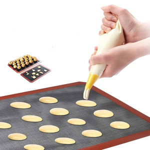 Factory Supplier Food Grade <b>Silicone</b> Hollow Disposable Eco-Friendly Glass Fiber Reinforced <b>Baking</b> Mat Perforated Design - Product Image 1