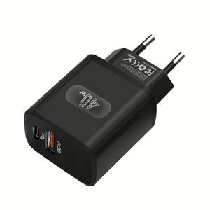 40W PD USB-<b>C</b> Fast Phone Charger for Iphone Android EU US <b>Type</b> <b>C</b> Wall Charger <b>Adapter</b> USB QC4.0 Multiport Travel Phone Chargers - Product Image 4