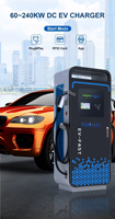 Station de recharge pour véhicules électriques Shenzhen YLC 180 kW, double pistolet DC, CCS1 CCS2 GBT, chargeur rapide DC sur pied, compatible OCPP1.6J