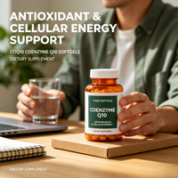 Coenzyme Q10 en gélules, antioxydant naturel pour l'énergie cellulaire et le bien-être cardiaque, 30%+ actif, durée de conservation de 12 mois