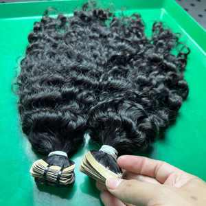 CDYHAIRVN Extensiones de Cabello Adhesivas Regulares, Cabello Humano Virgen Vietnamita, Rizado Kinky, Doble Trama, Procesado al Vapor, 100g - Product Image 5