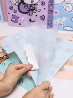 Nueva carpeta de documentos de tamaño A4 de una sola página en forma de L, bolsa de almacenamiento de archivos de Material PP de Color transparente de plástico