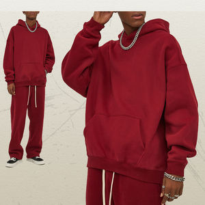 Custom Embroidered <b>Gym</b> Plus Size Yellow <b>Hoodie</b> Mens Brown Polyester Organic Heavyweight Embroidery Thick French Terry Sweatshirt - Product Image 3