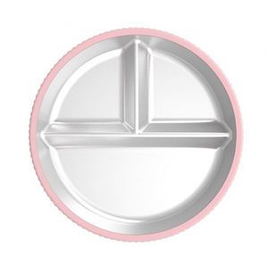 Nuevo Plato Dividido de Acero Inoxidable con Anillo de Succión Antideslizante de Silicona, Plato de Alimentación para Niños con Aislamiento Térmico - Product Image 6