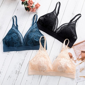 Sexy Wireless Bras for Women Ultra <b>Thin</b> Lace Bralette Deep V Plunge Bra Sexy Hot Ladies Bra Women Wear <b>Wire</b> Free Instock 3/4cup - Product Image 5