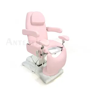 Son stil kliniği hastane pembe jinekolojik muayene koltuğu 3 motorlar elektrikli jinekolojik sandalye estetik yatak - Product Image 4