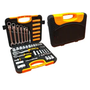 BOSSAN 2019 热销 104 件 DIY 手工工具与柔性棘轮扳手和插座工具套装