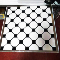 Panneaux muraux en PVC modernes, plafonds, carreaux carrés en bois de qualité pour la décoration intérieure, prix d'usine, style naturel