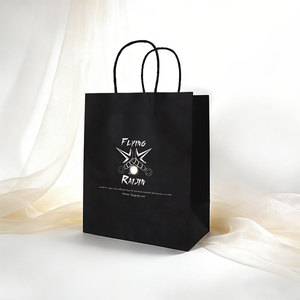 Sacs en papier kraft recyclables ECO avec poignée, adaptés pour les cadeaux, l'emballage ménager, les vêtements, <span class=keywords><strong>sac</strong></span> en papier avec impression de logo personnalisée - Product Image 2