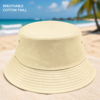 Chapeau Bob en Toile de Coton Personnalisable avec Logo, Respirant, à Large Bord, pour l'Été, la Plage et la Pêche, Unisexe, Pliable, Broderie, Vente en Gros, OEM