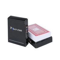 6.3*8.8cm En Gros Pas Cher Bleu et Rouge Couleur Texas Hold'em À Jouer En Plastique Carte De Poker